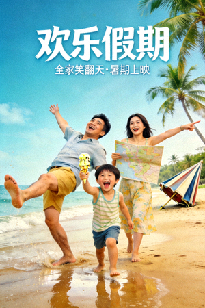 喜剧电影《欢乐假期》海报 - 呈现一家人度假时的搞笑瞬间